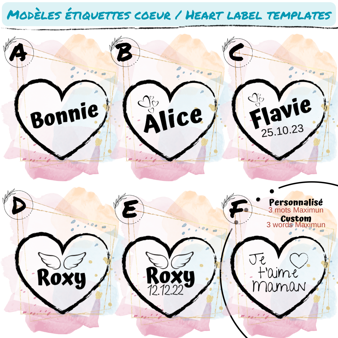 HEART LABEL - Genuine leather
