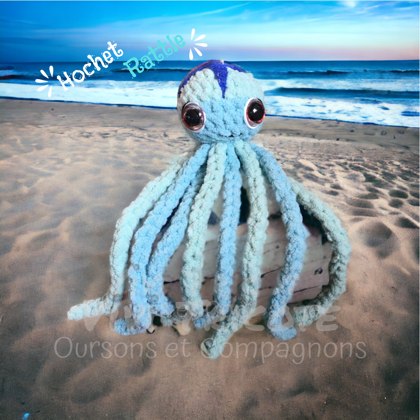 OCTO LA PIEUVRE - Amigurumi HOCHET #950