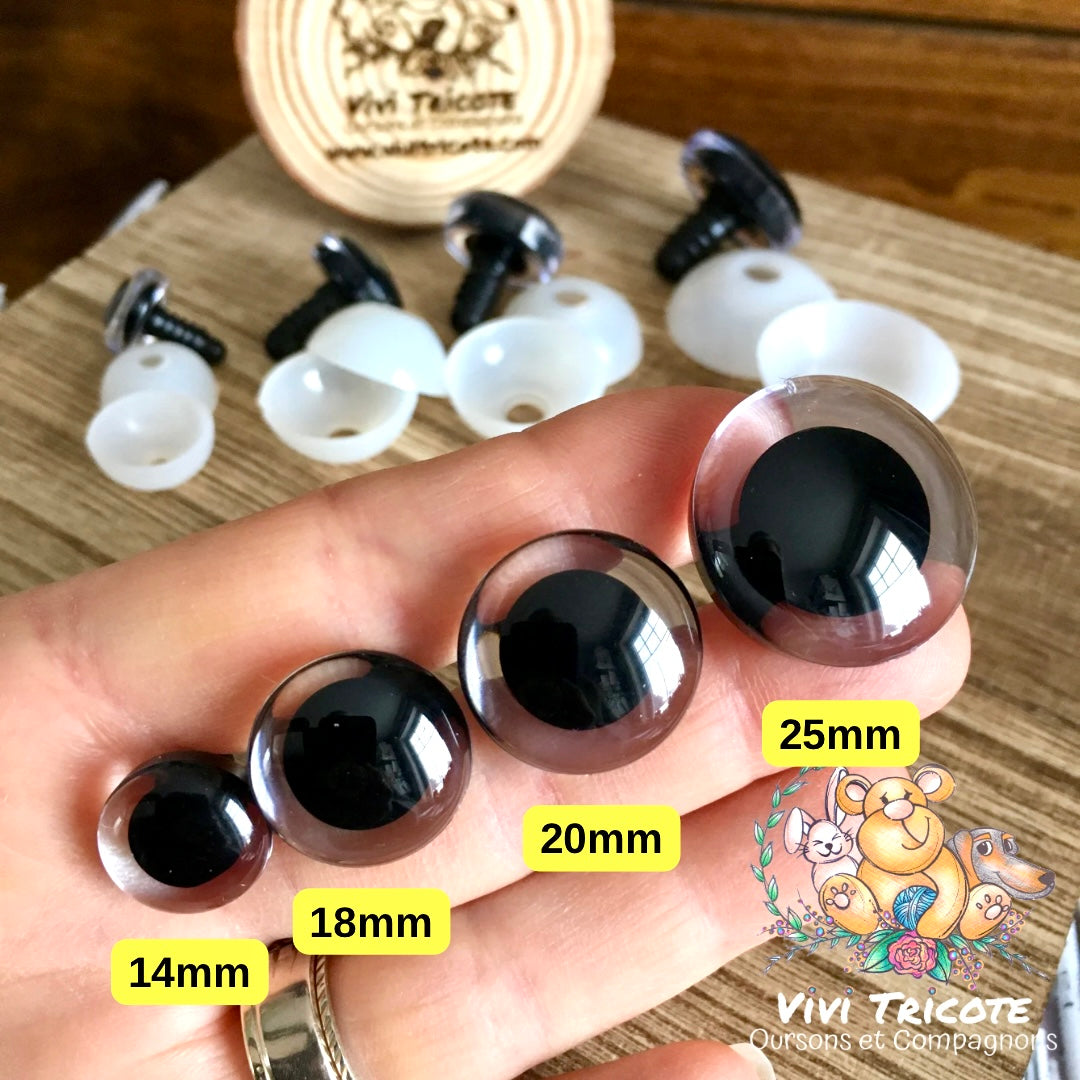 YEUX 3D No.3 - 14mm 18mm 20mm 25mm