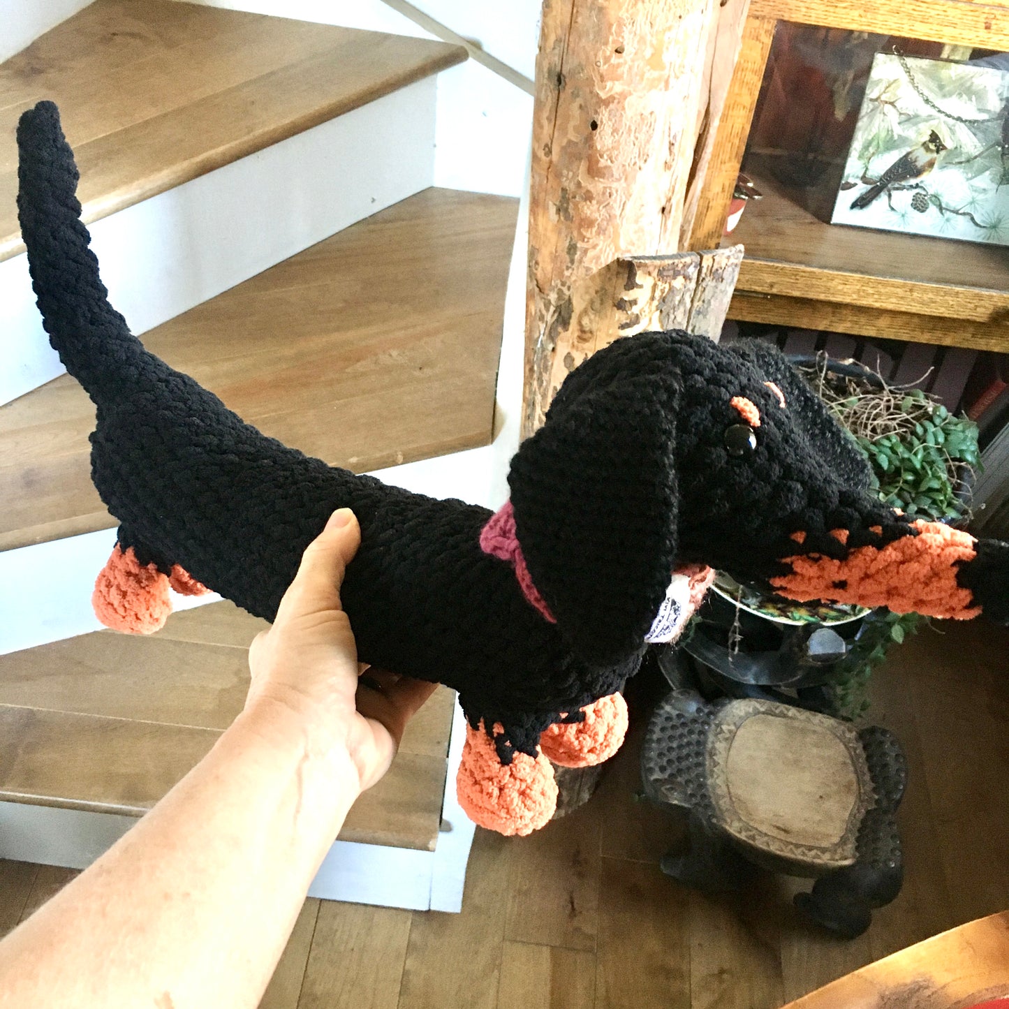 BONNIE TOUTOU, peluche teckel ultra longue