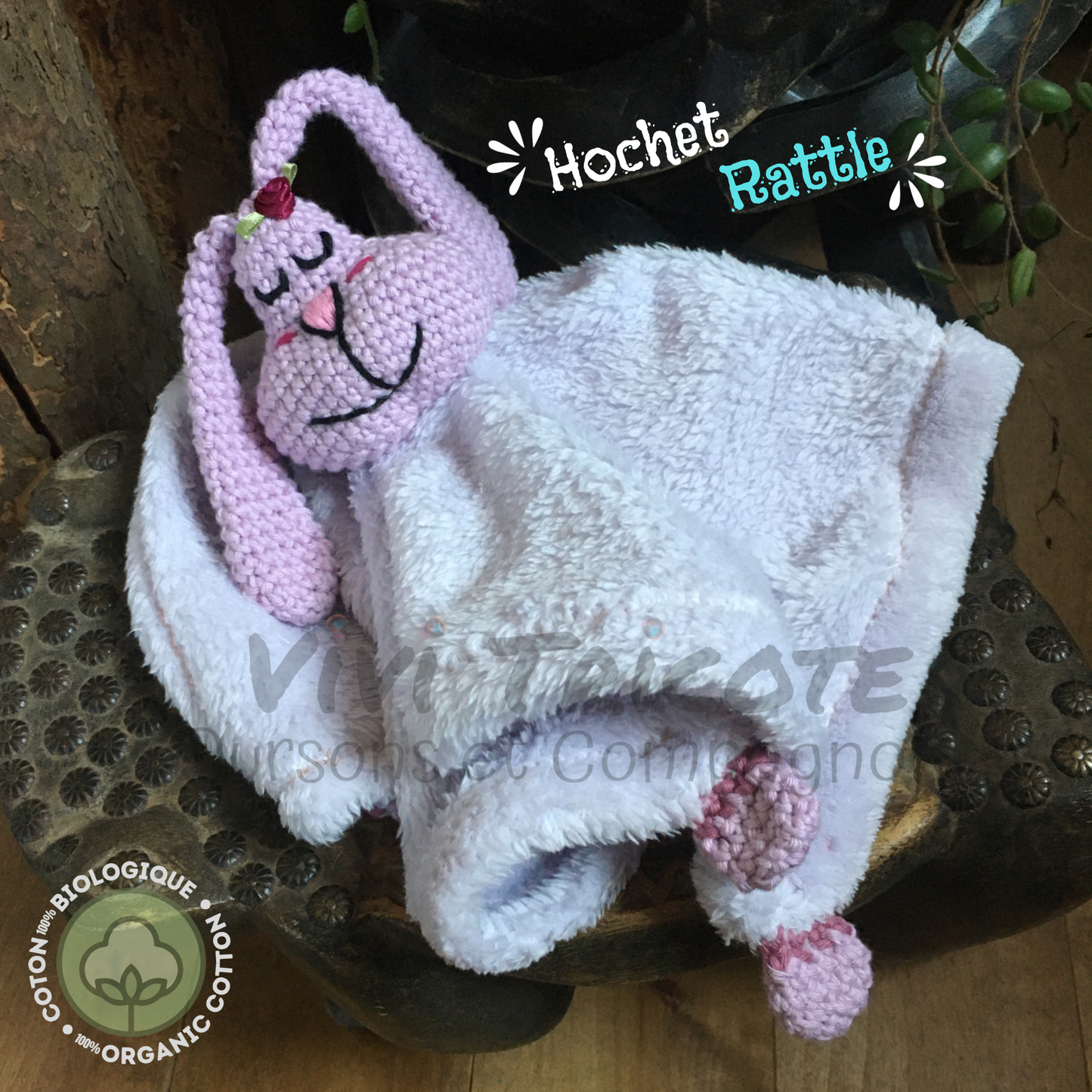LAPIN HOCHET Toutou-Doudou (#912, #913) - Contient coton biologique