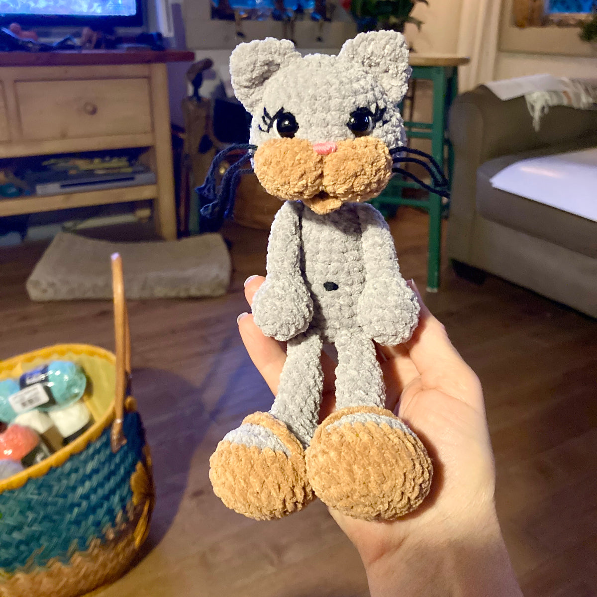 BONO the mini kitten - CROCHET PATTERN to download, PDF tutorial in French