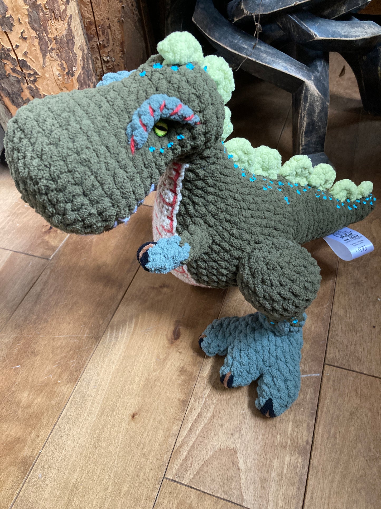REX LE T-REX à grosse bedaine, peut être personnalisé en TOUTOU DE NAISSANCE