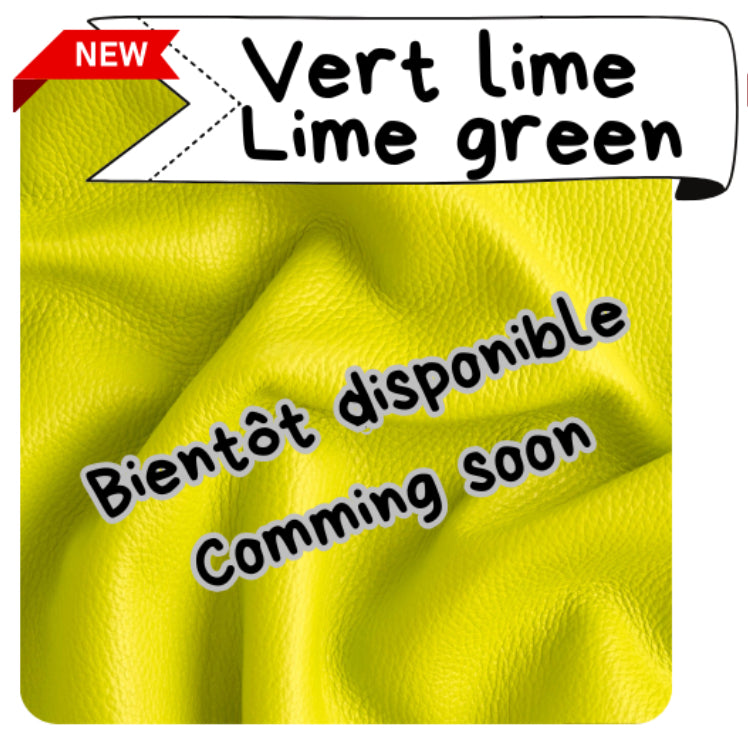 ÉTIQUETTE RECTANGULAIRE - Cuir VÉRITABLE