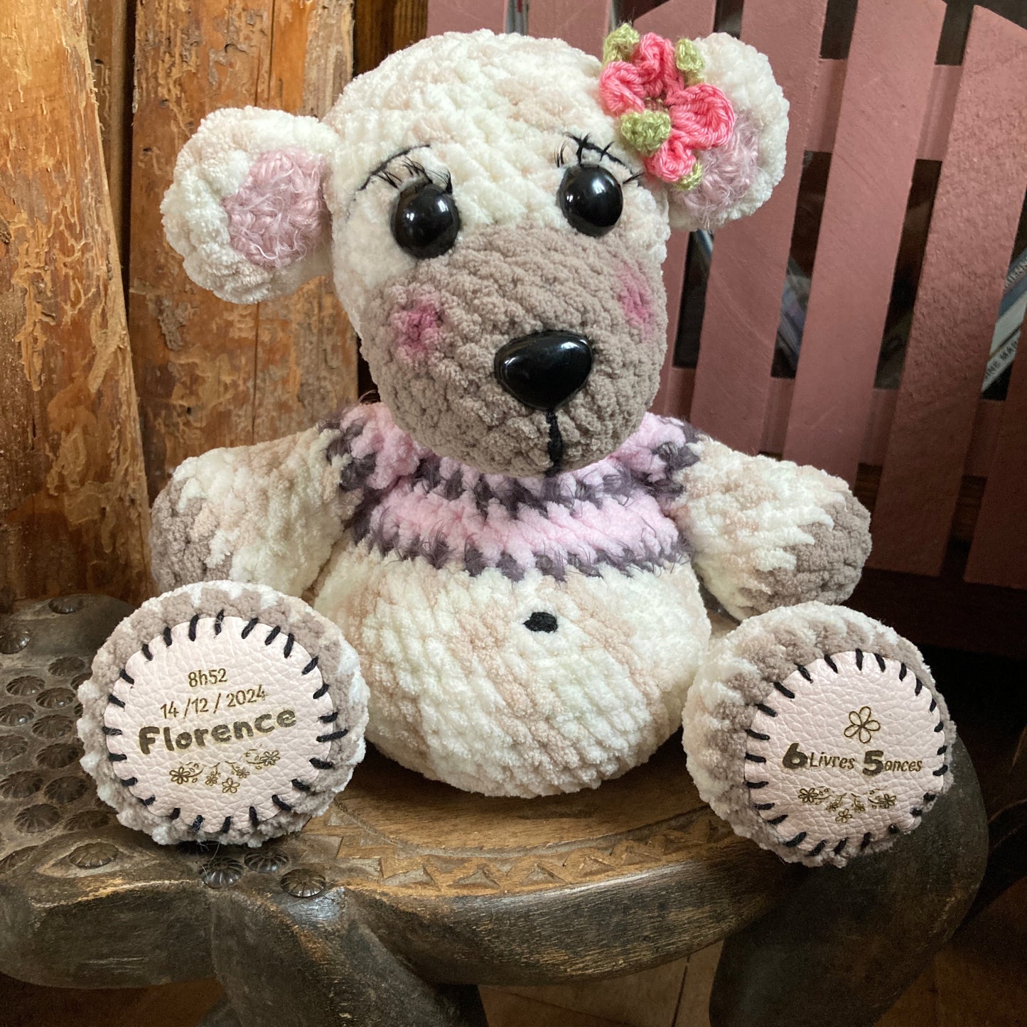 ÉTIQUETTES de NAISSANCE - Cuir VÉRITABLE