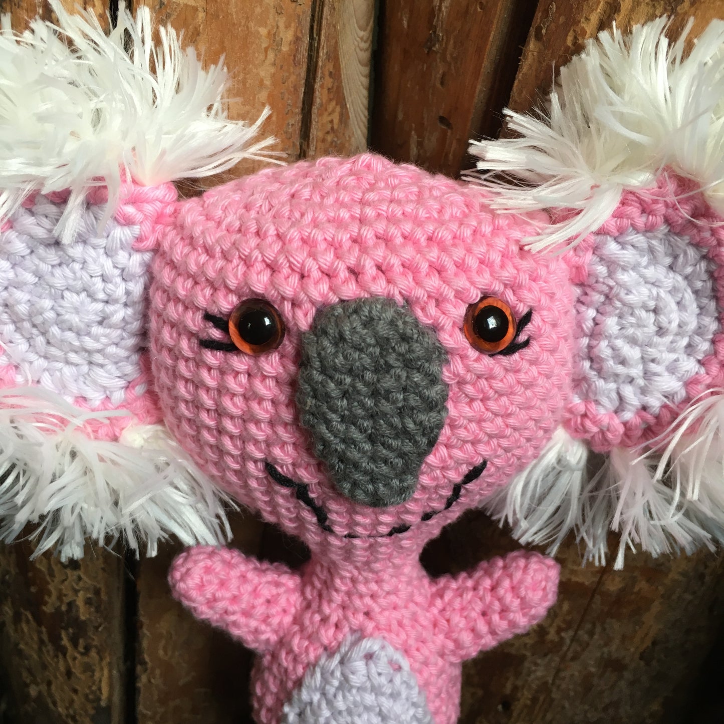 Little koa-lala smiling, koala plush 100% organic cotton