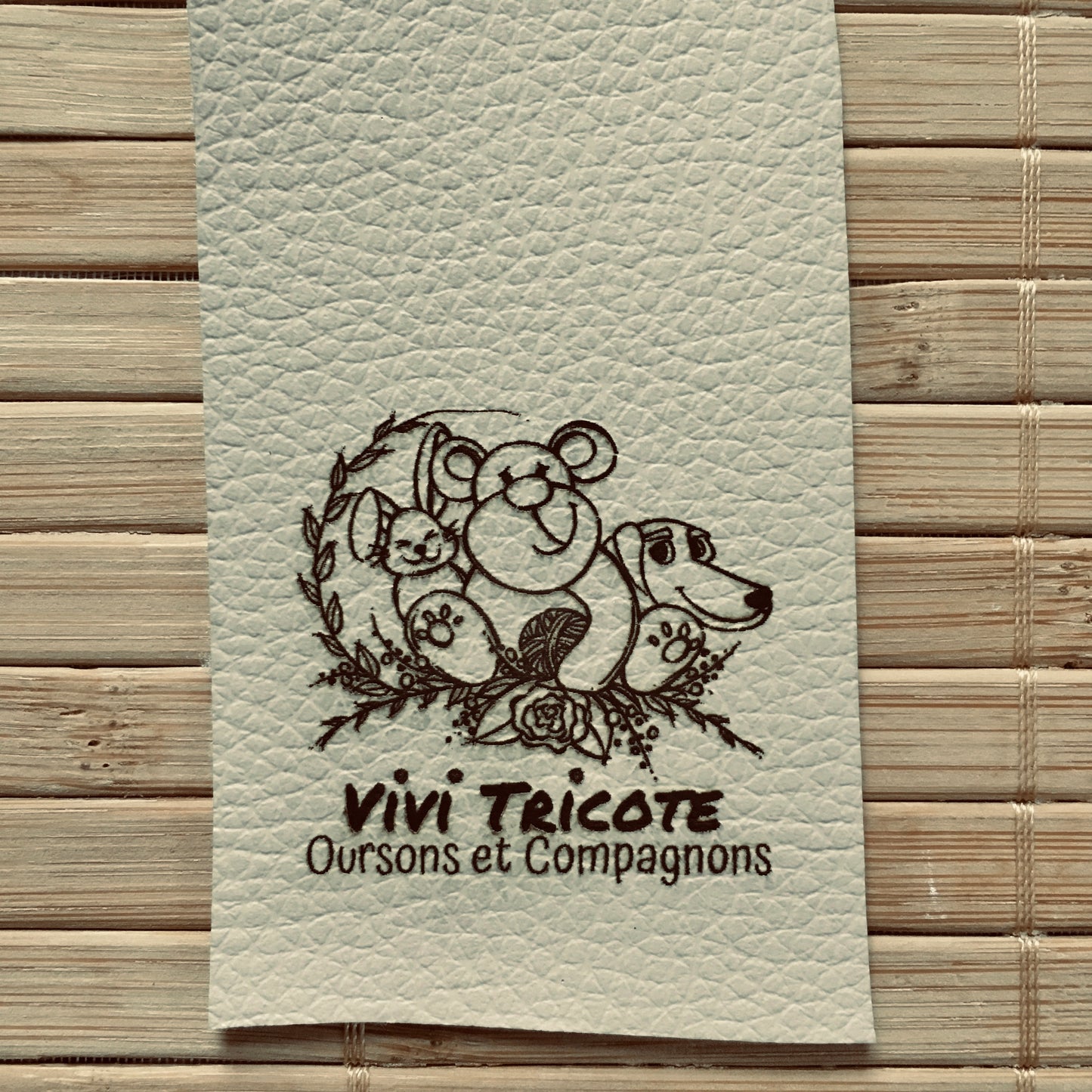 ÉTIQUETTE COEUR - Cuir VÉGANE