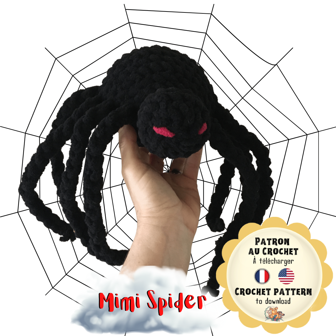 MIMI SPIDER Patron au croche à télécharger - PDF Français et anglais