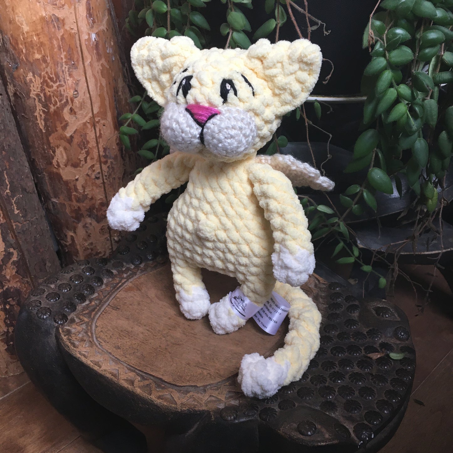 Le CHAT’ANGE jaune bébé et vanille