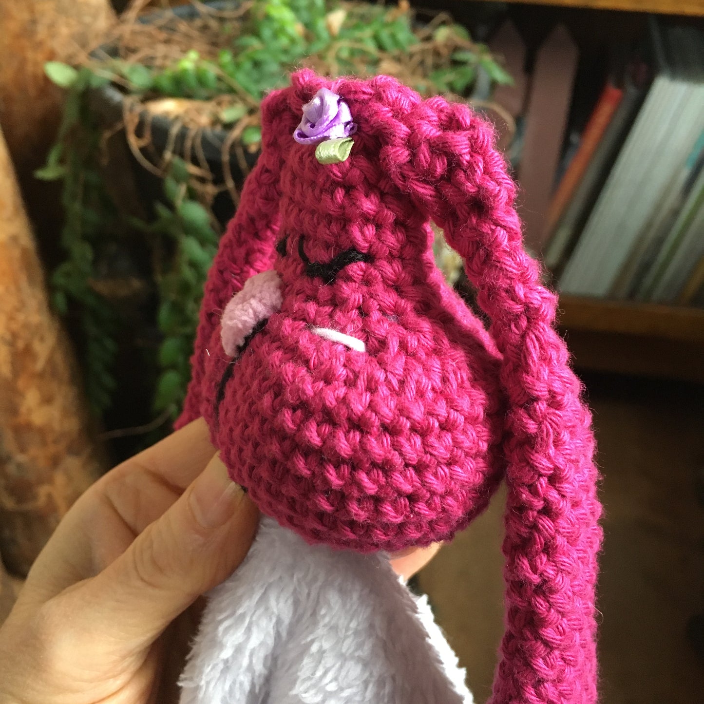 RABBIT RATTLE softie-blankie (877)