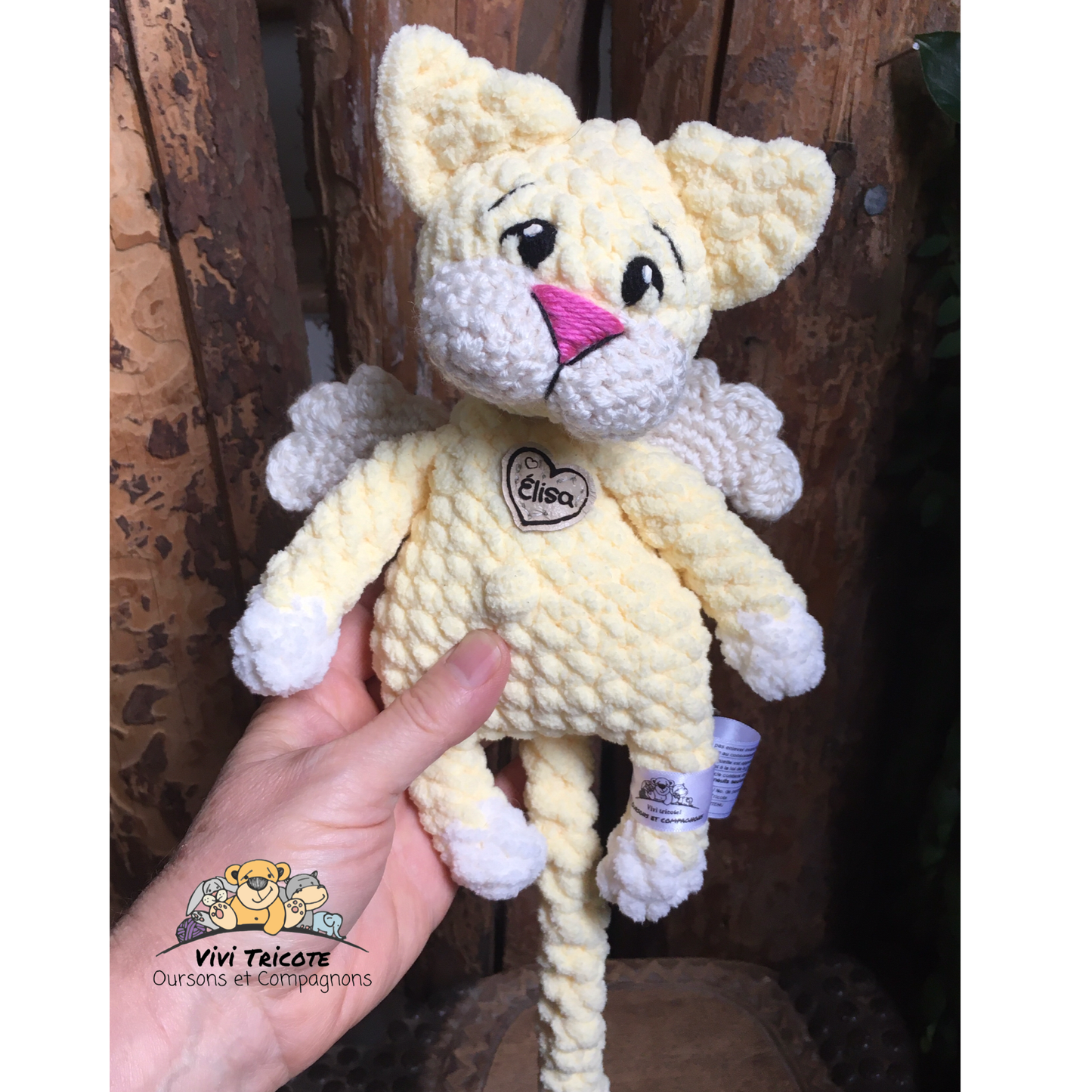Le CHAT’ANGE jaune bébé et vanille