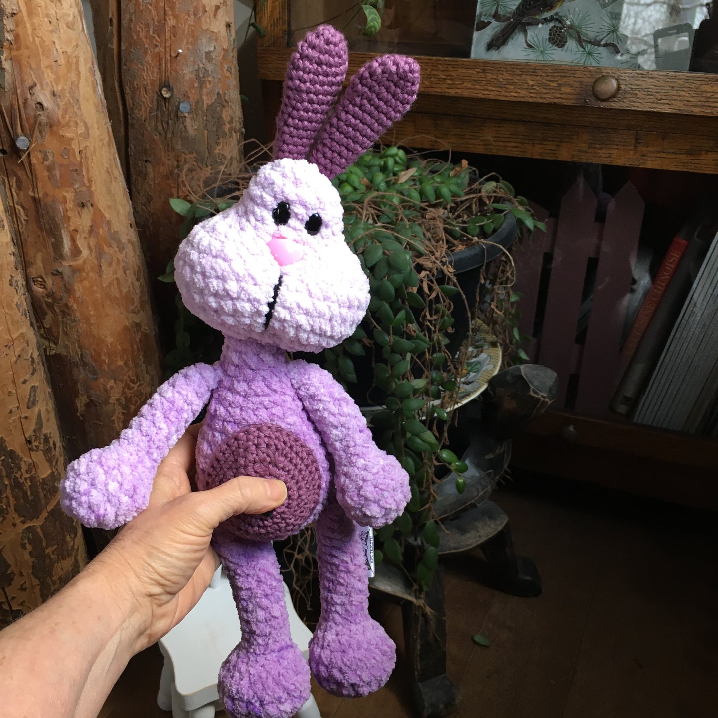 PERLIN PINPIN le lapin Squeeze-it - lilas
