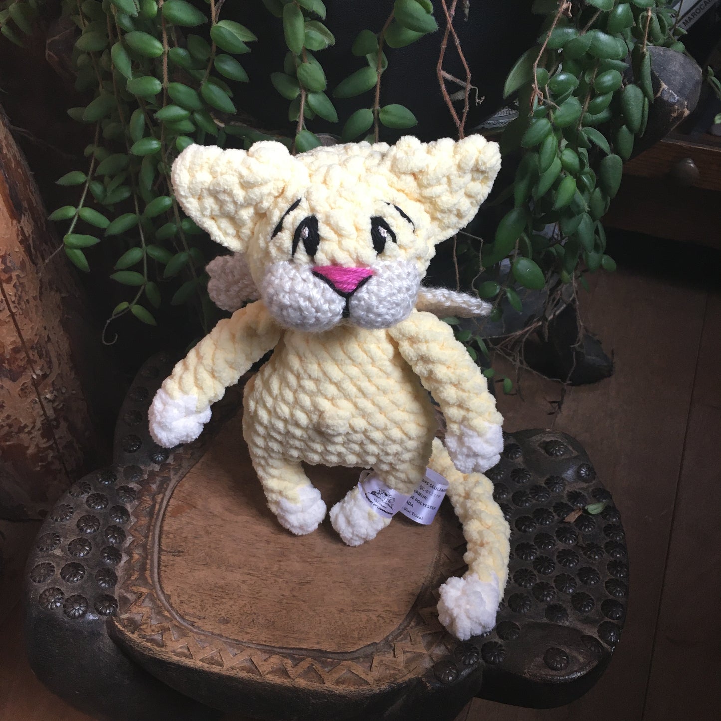 Le CHAT’ANGE jaune bébé et vanille