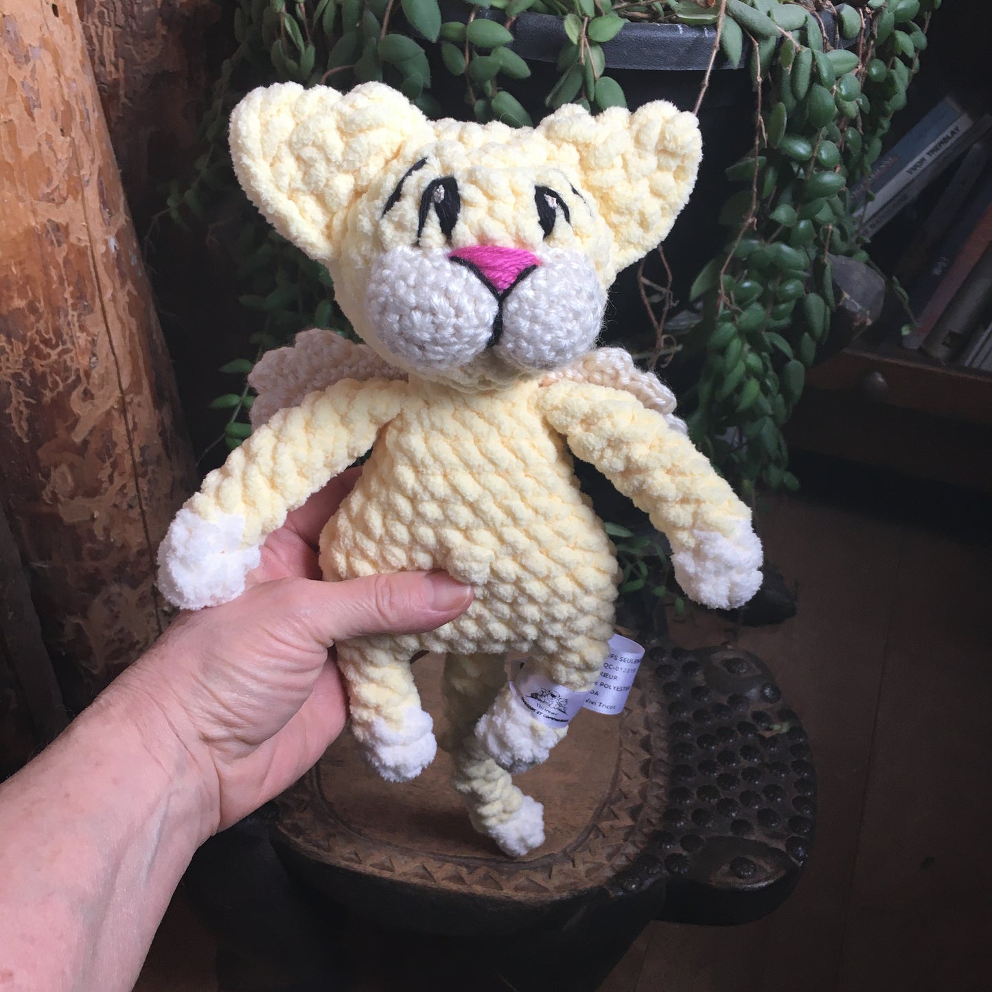 Le CHAT’ANGE jaune bébé et vanille