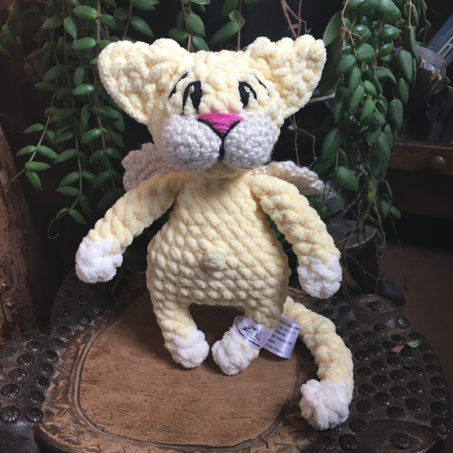 Le CHAT’ANGE jaune bébé et vanille