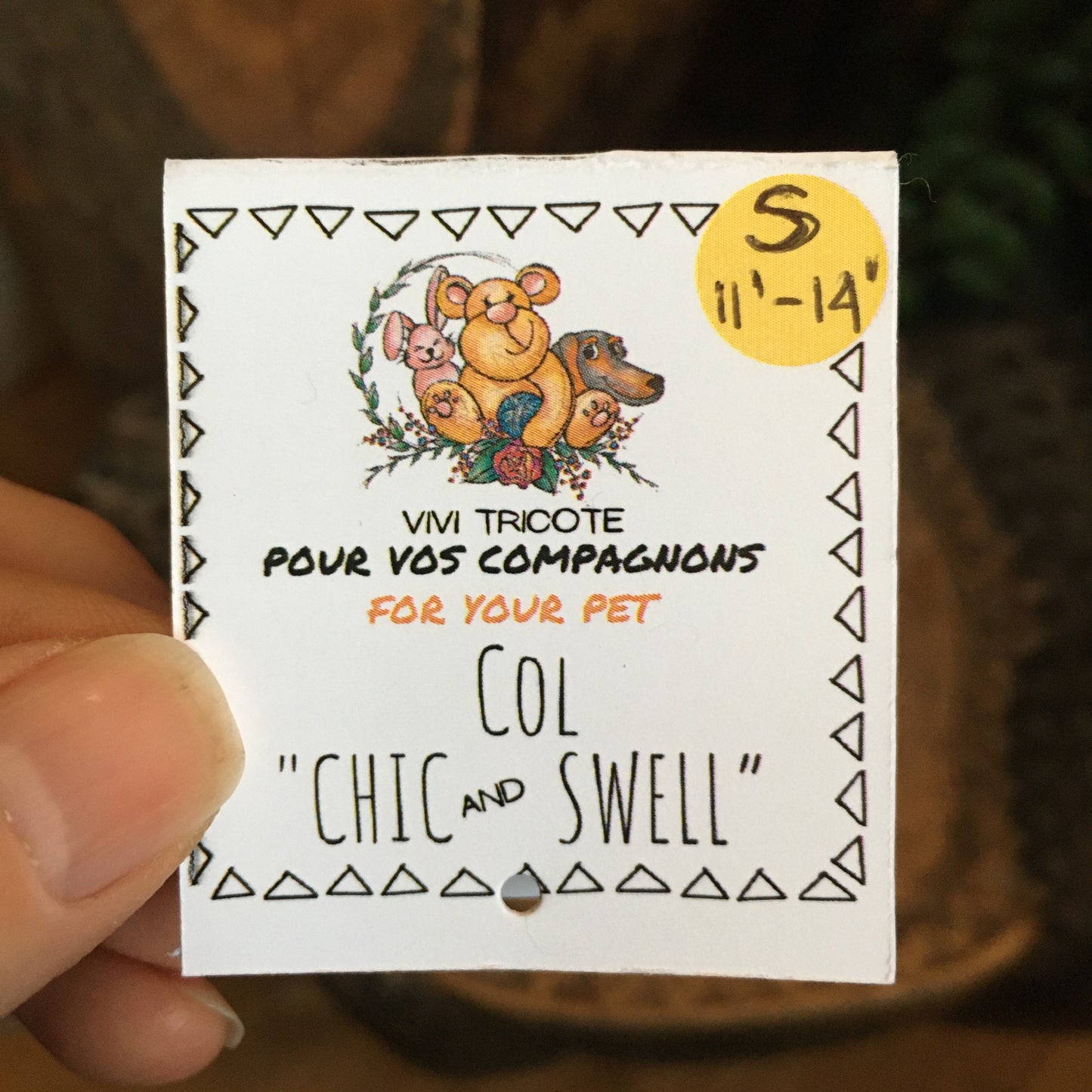 The collar “Chic and Swell” - (Small) - Fall color
