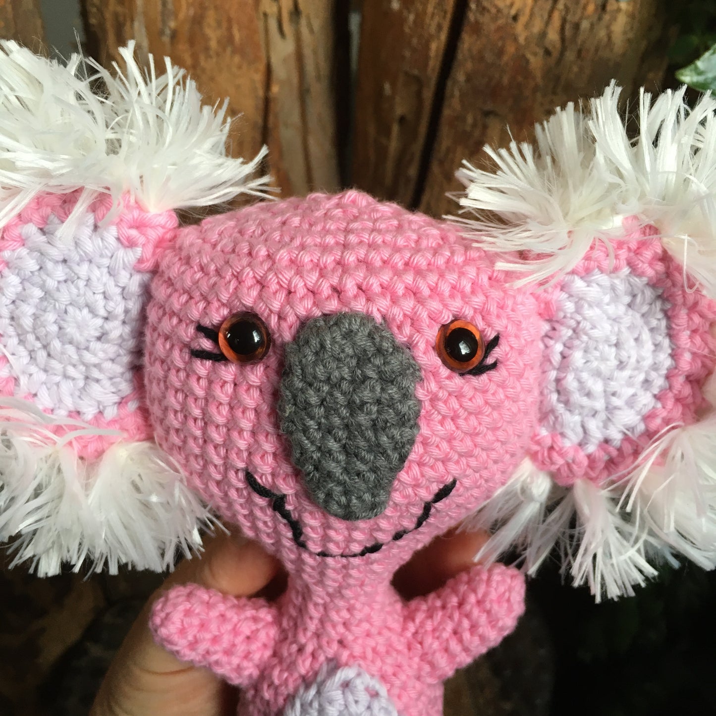 Little koa-lala smiling, koala plush 100% organic cotton