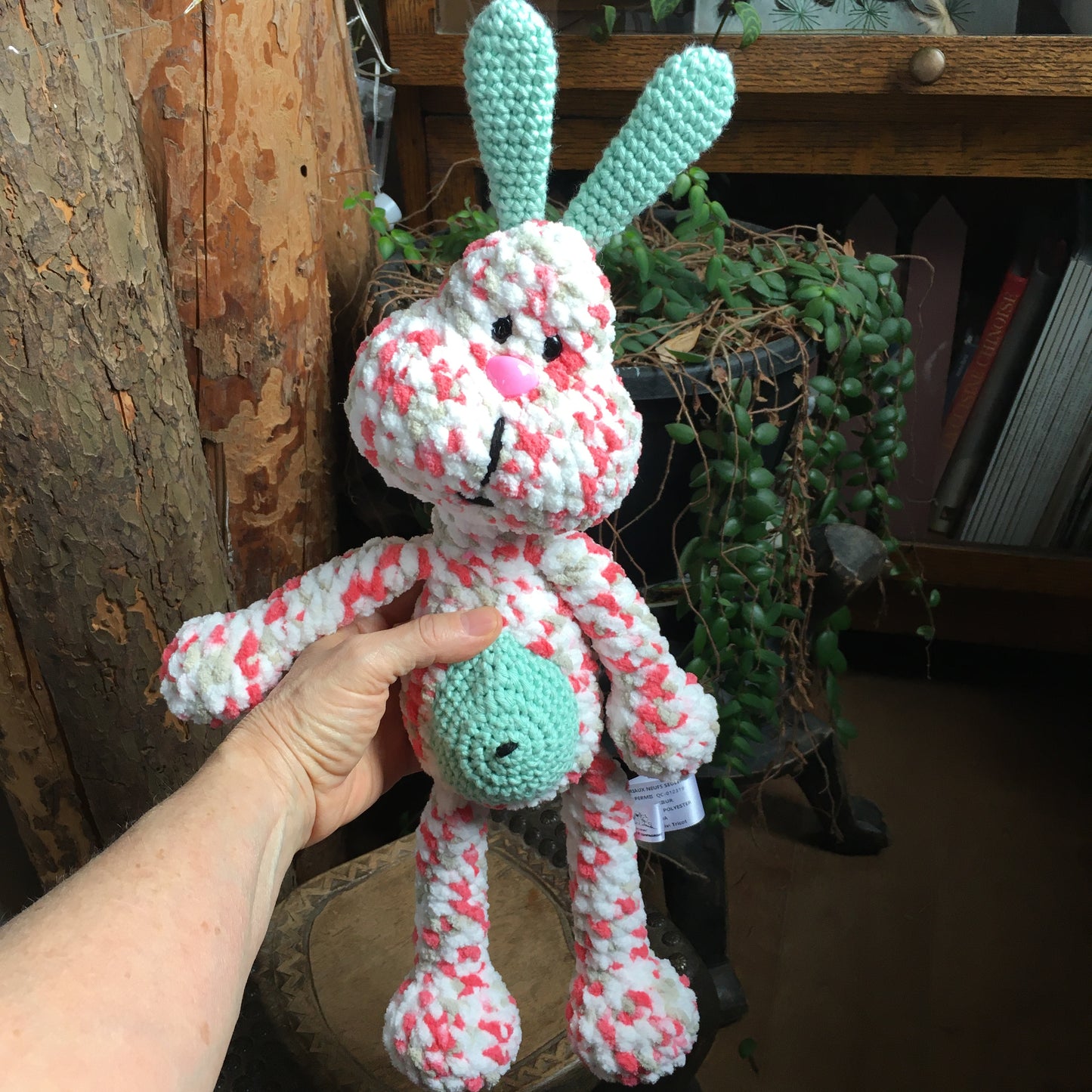 PERLIN PINPIN le lapin Squeeze-it - Mix Rose flash