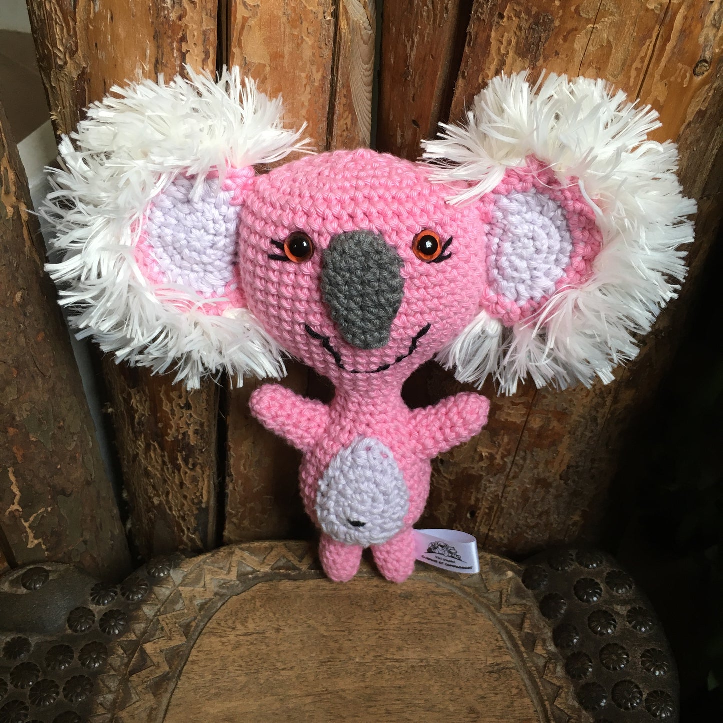 Little koa-lala smiling, koala plush 100% organic cotton