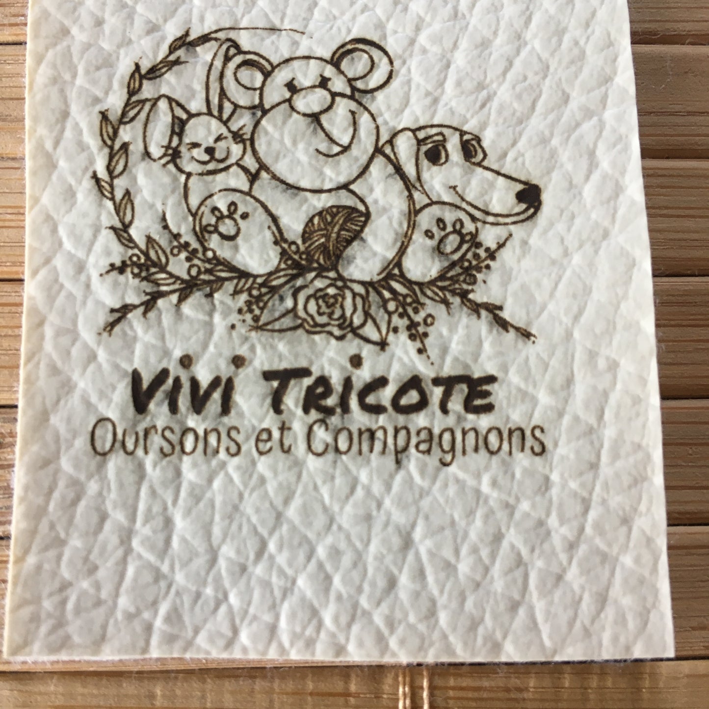 ÉTIQUETTE COEUR - Cuir VÉGANE