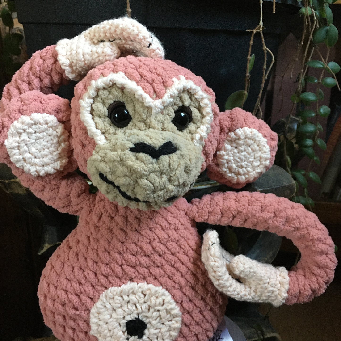 MOOKIE the funny little monkey - gray and beige