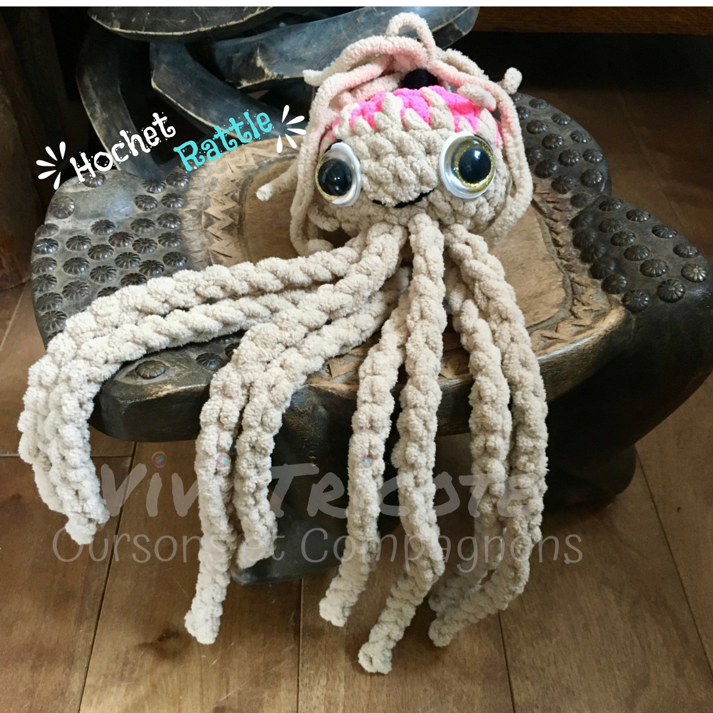 OCTO LA PIEUVRE - Amigurumi HOCHET #930