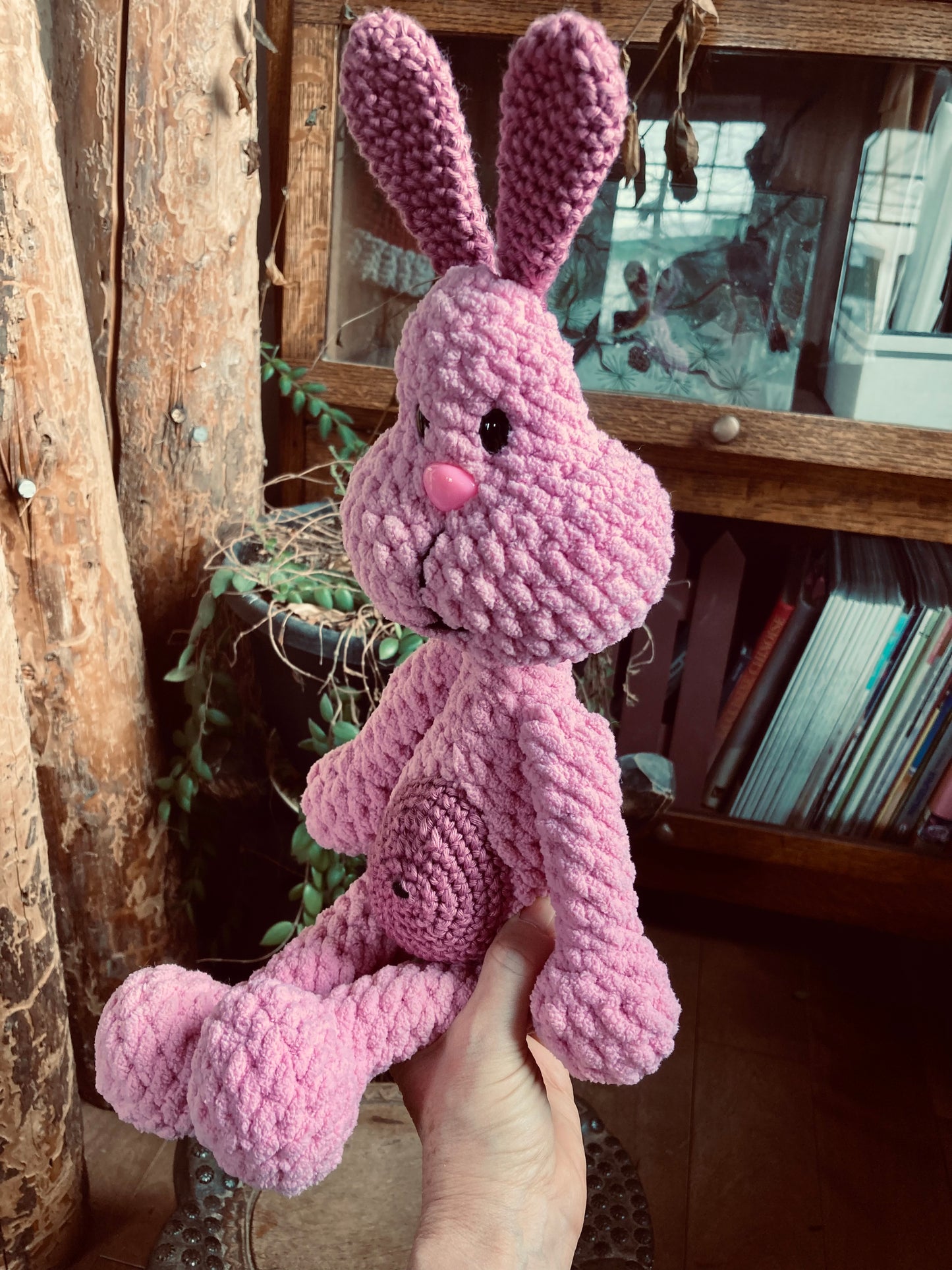 *Perlin Pinpin The Rabbit Squeeze-It - Pink