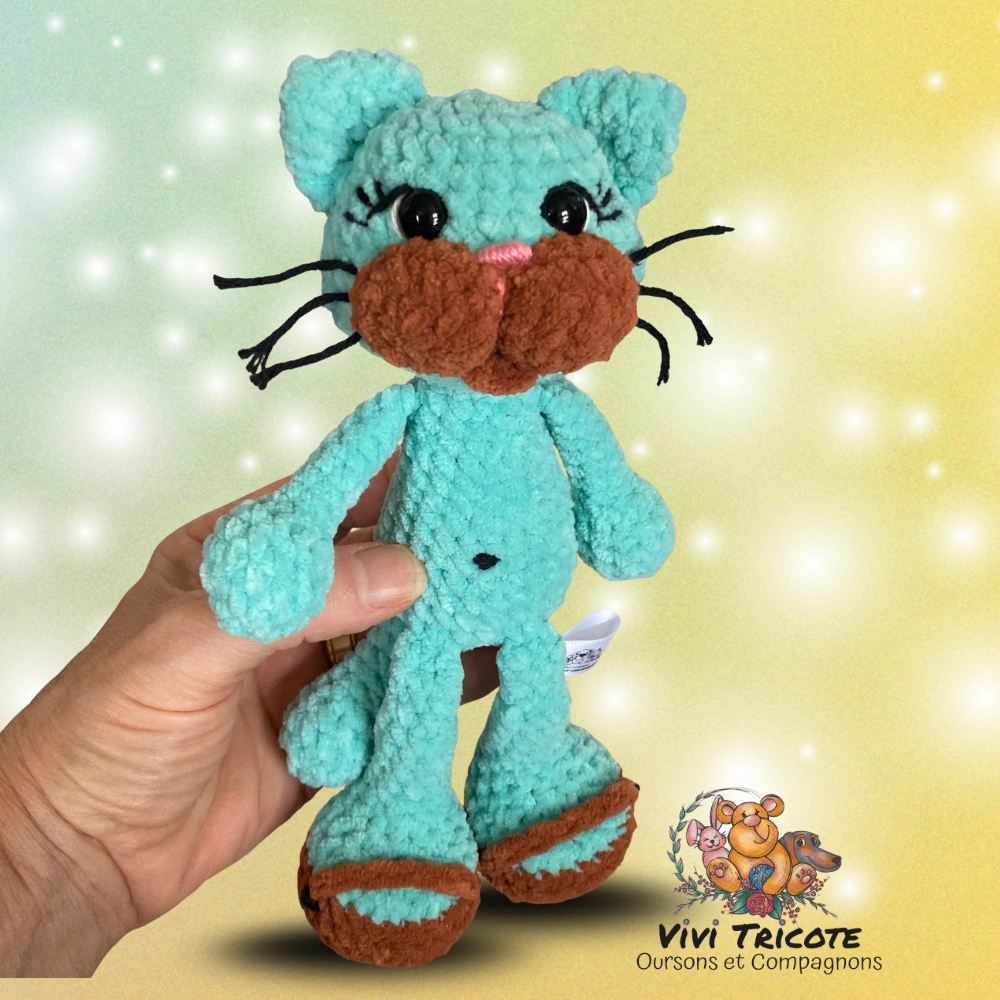 BONO the mini kitten - CROCHET PATTERN to download, PDF tutorial in French