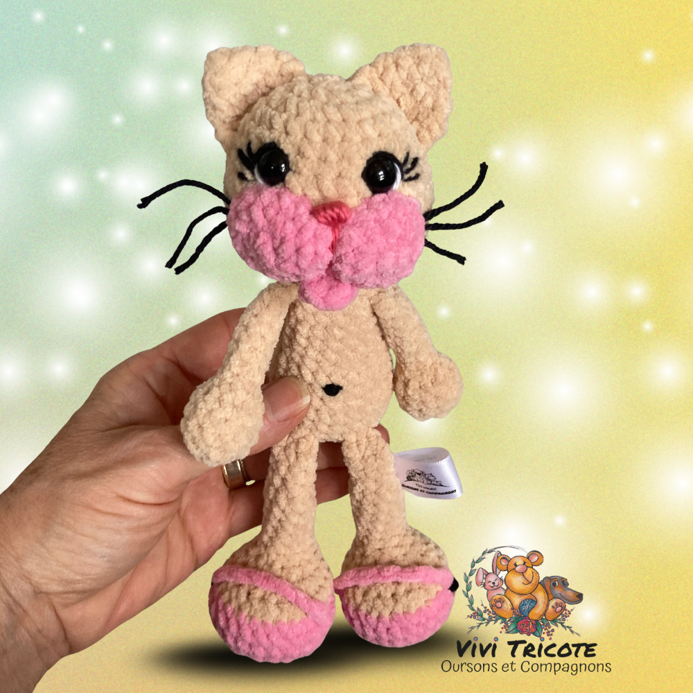 BONO the mini kitten - CROCHET PATTERN to download, PDF tutorial in French