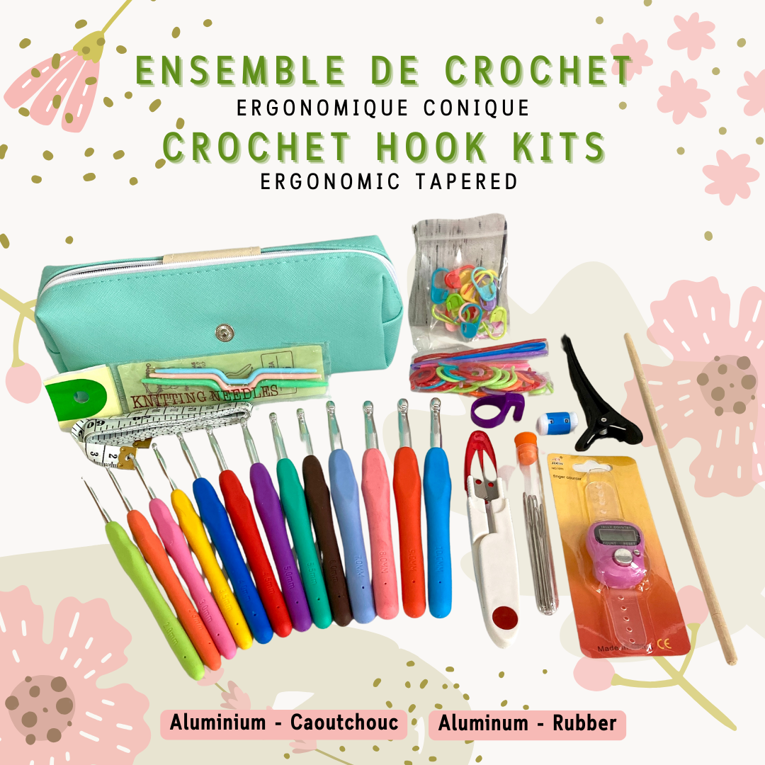 KIT CROCHETS ERGONOMIQUES (CONIQUE-TAPERED)