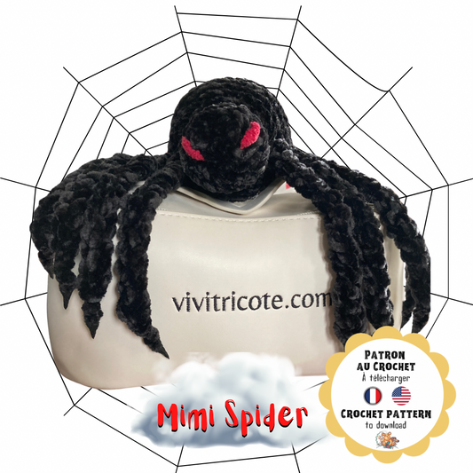 MIMI SPIDER  Patron au croche à télécharger - PDF Français et anglais