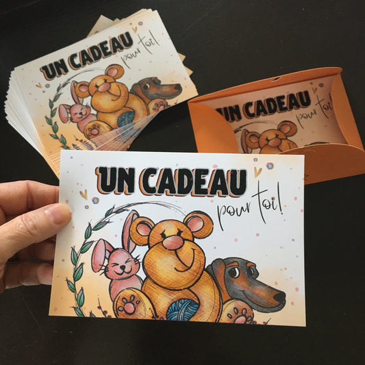GIFT CARDS by post (French)