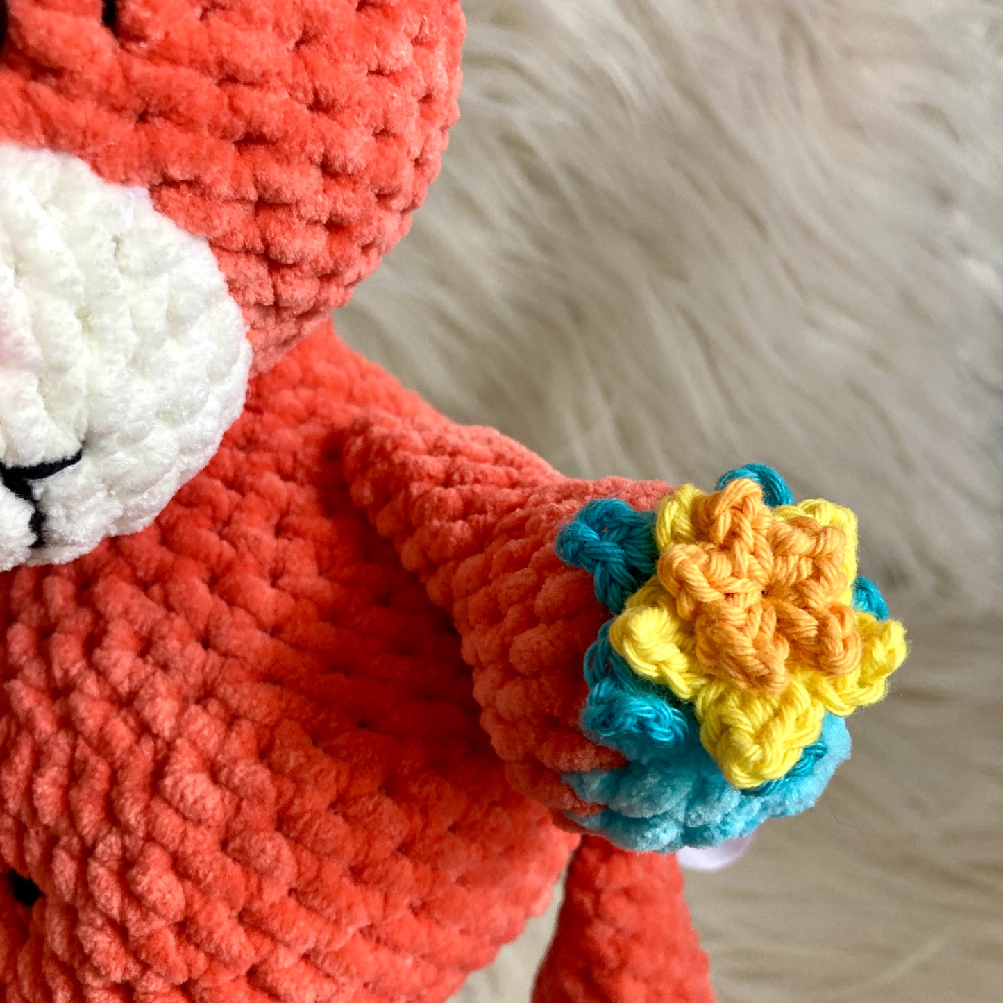 MINNIE L’OURSON - Couleur mango - peut être personnalisé en PELUCHE DE NAISSANCE (1061)
