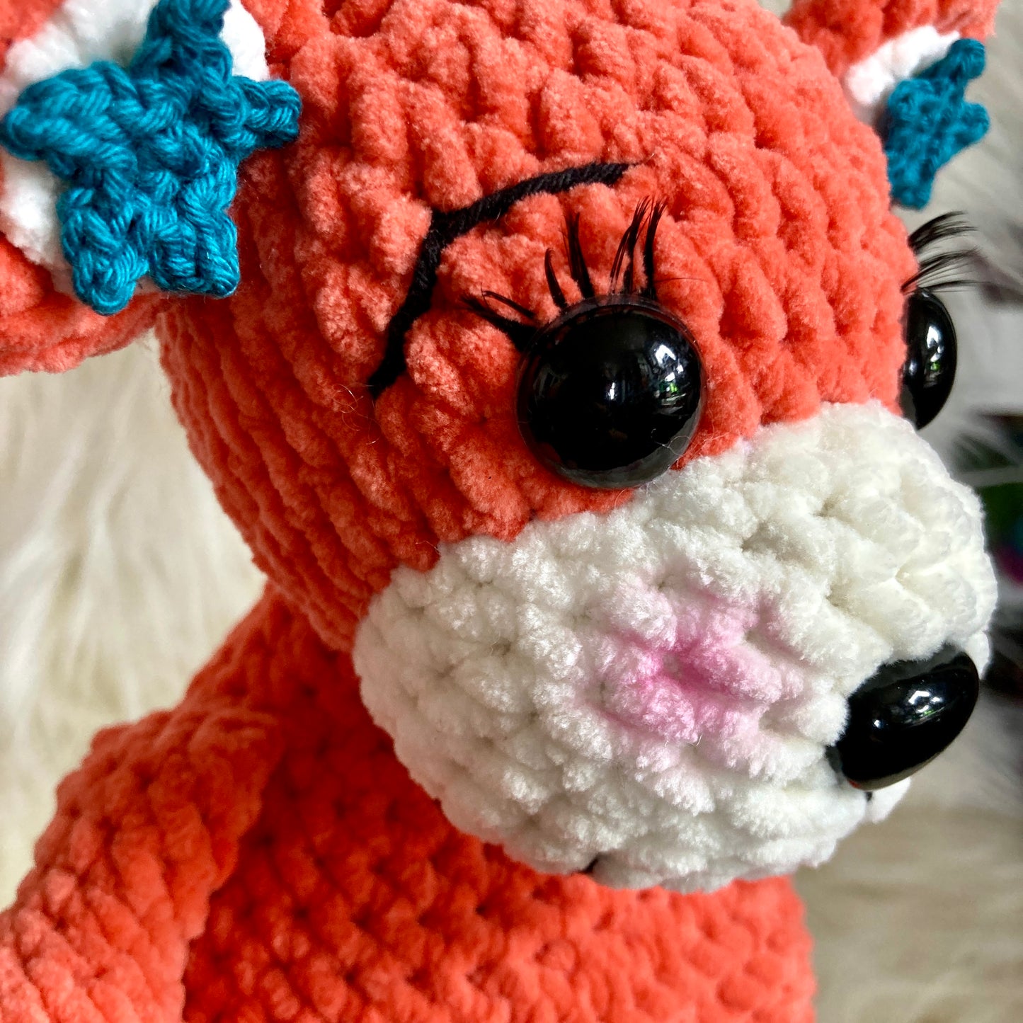 MINNIE L’OURSON - Couleur mango - peut être personnalisé en PELUCHE DE NAISSANCE (1061)