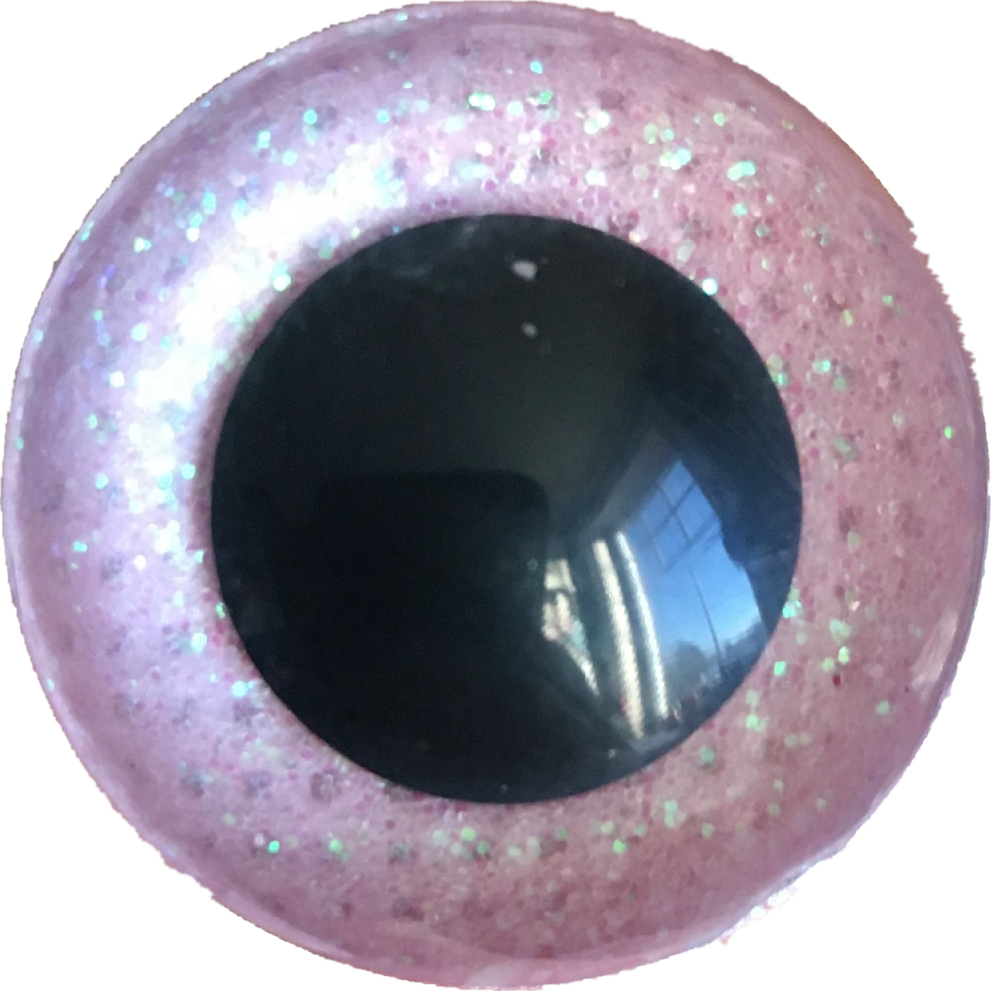 YEUX BLING-BLING couleur 1)ROSE / 16mm - 24mm