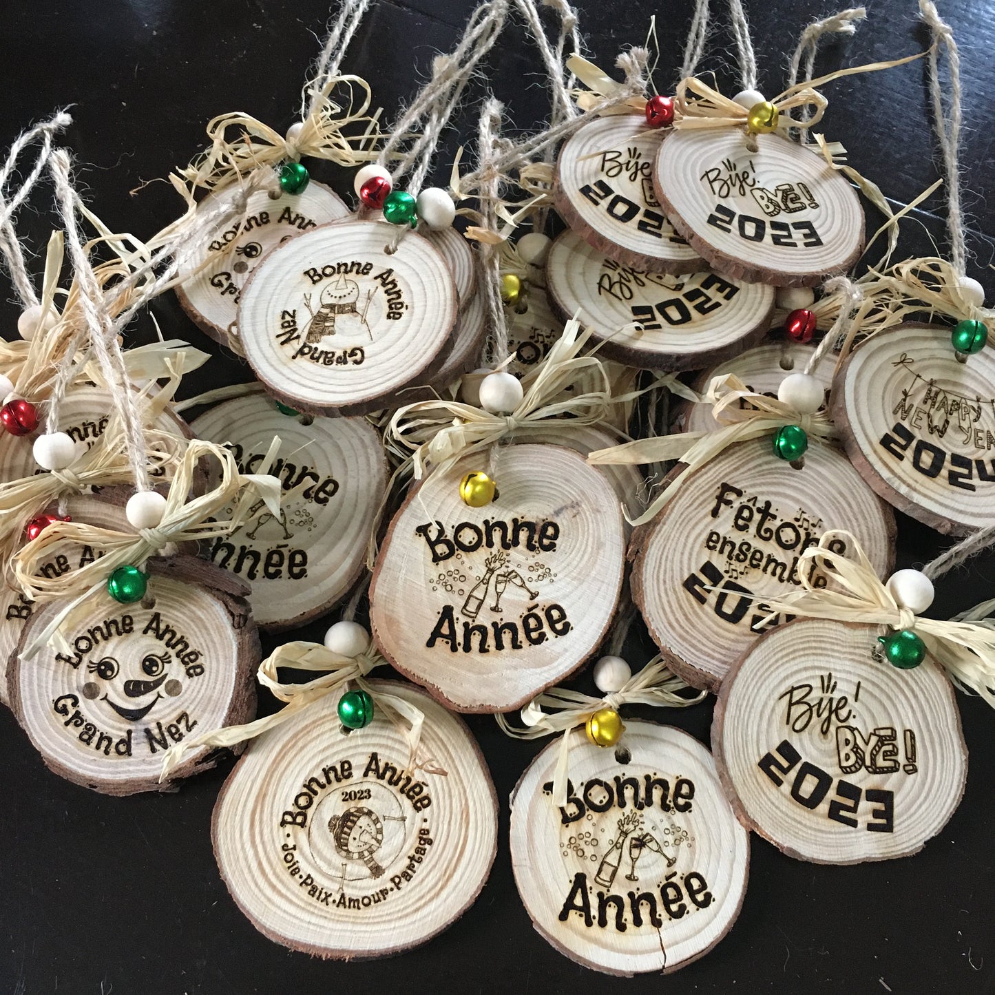 ORNAMENT for GIFTS or TREE - BONNE ANNÉE