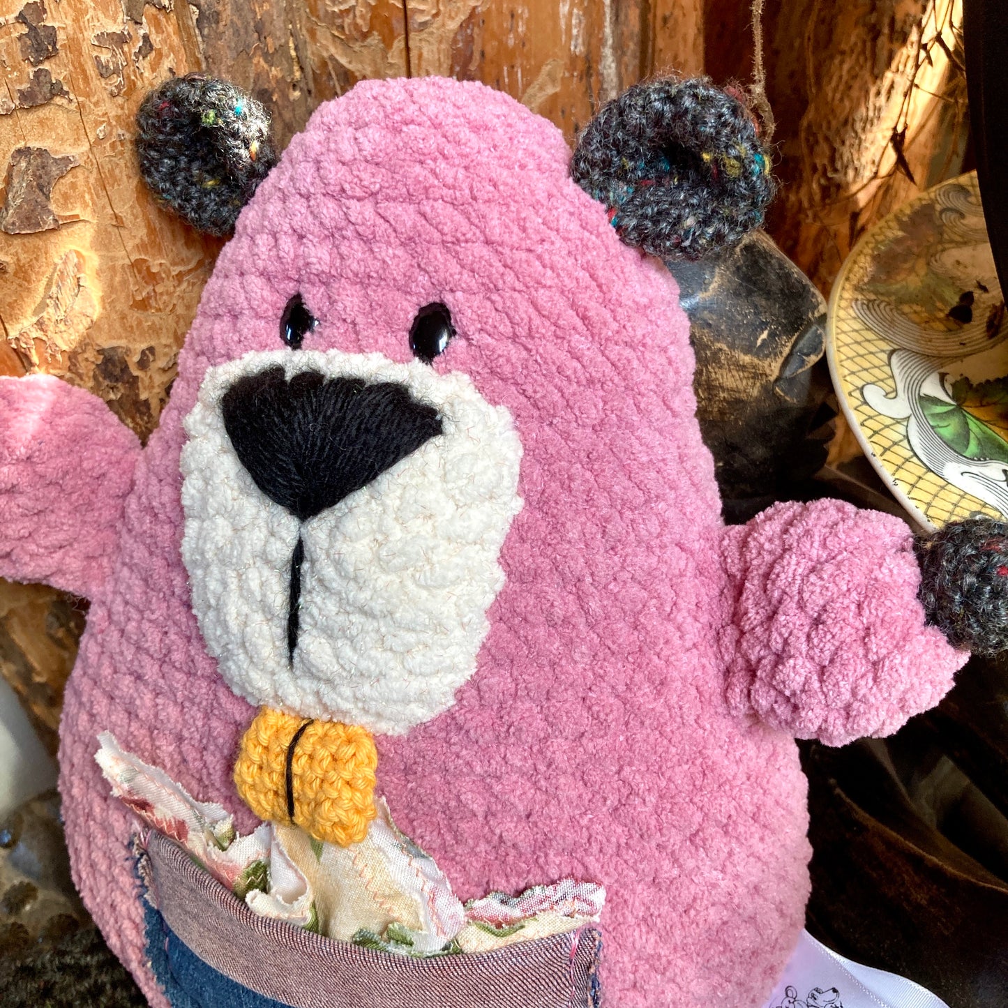 WILMA THE MOM BEAVER pink-purple, friend of the tooth fairy