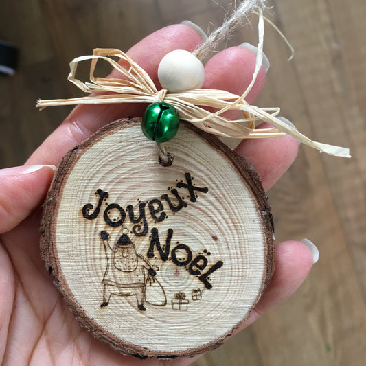 ORNAMENT for GIFTS or TREE - JOYEUX NOËL