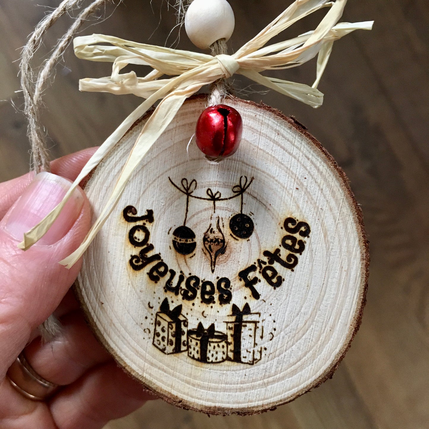 ORNAMENT for GIFTS or TREE - JOYEUSES FÊTES