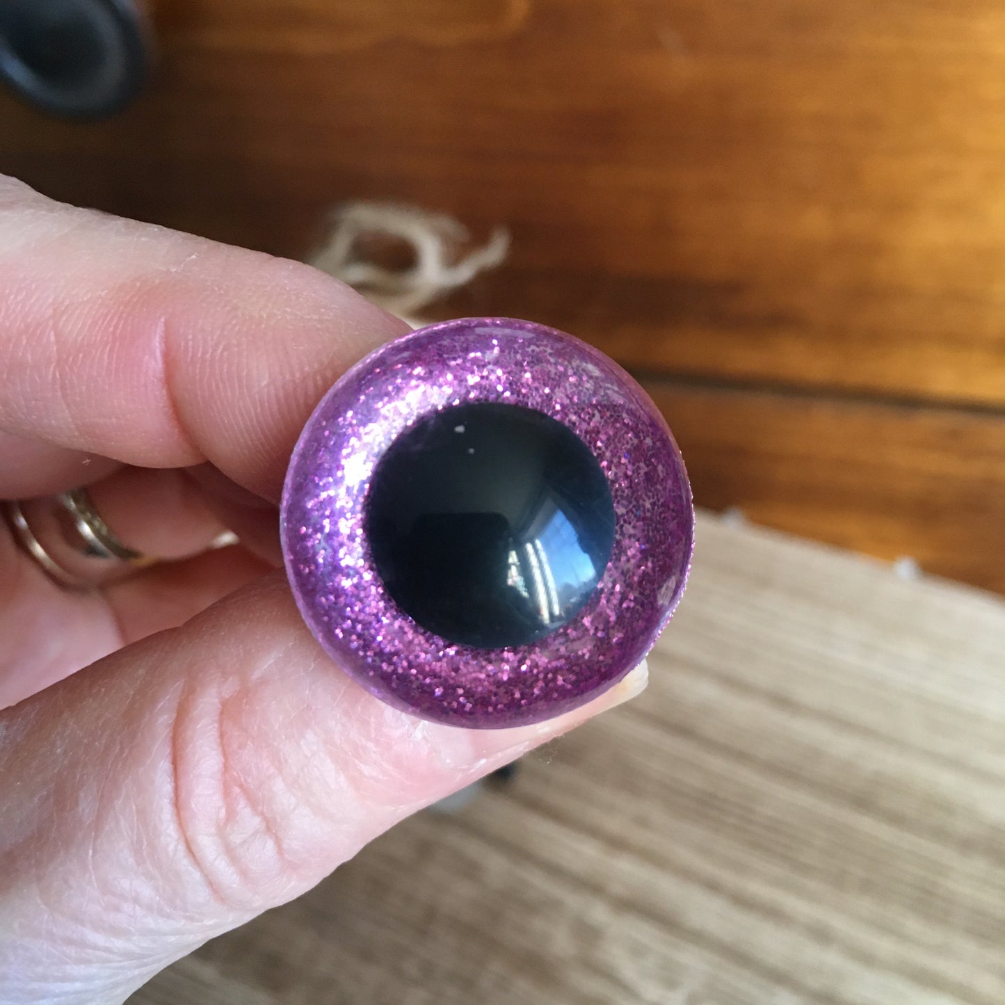 YEUX BLING-BLING couleur 2)LILAS / 24mm