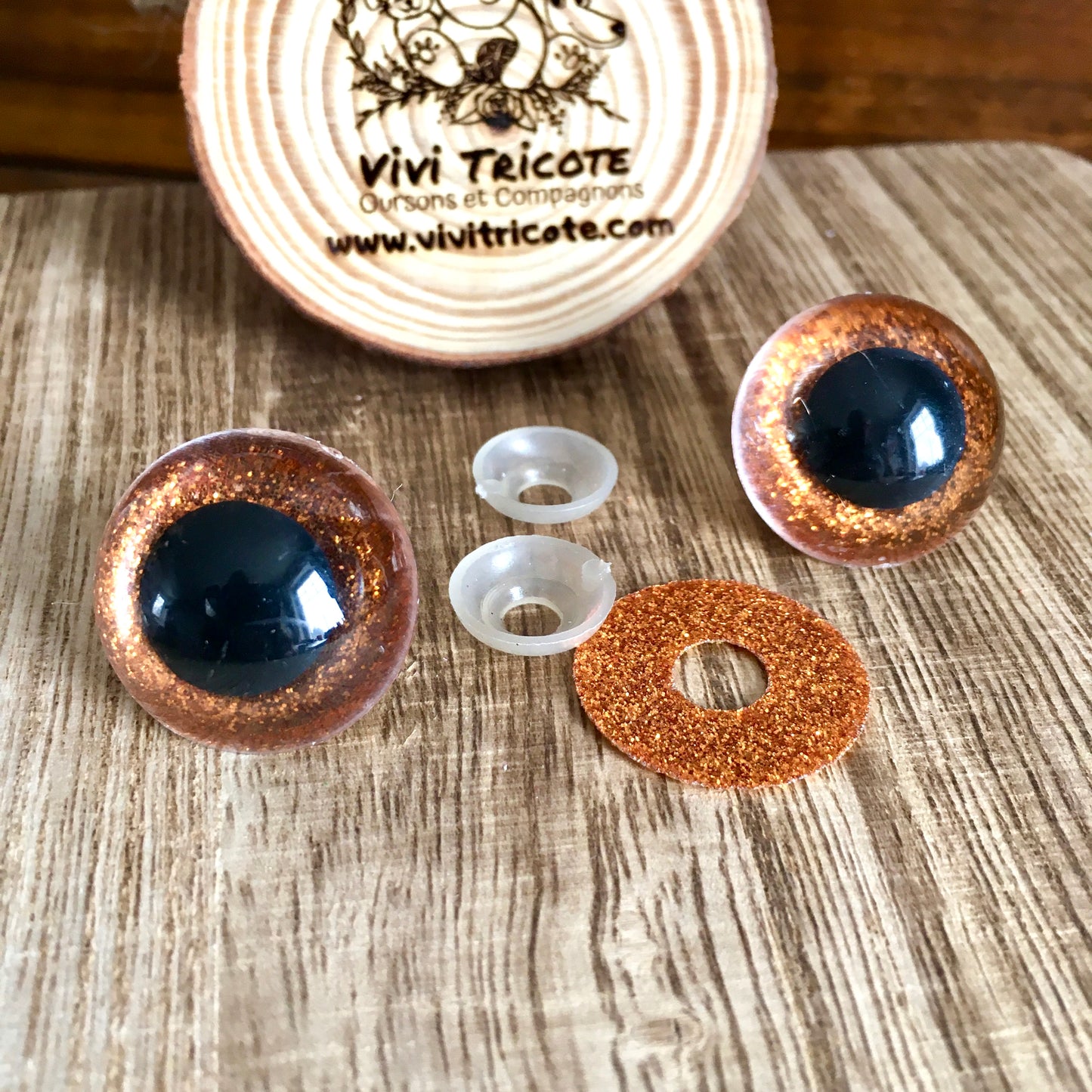 BLING-BLING EYES color 5) COPPER / 24mm