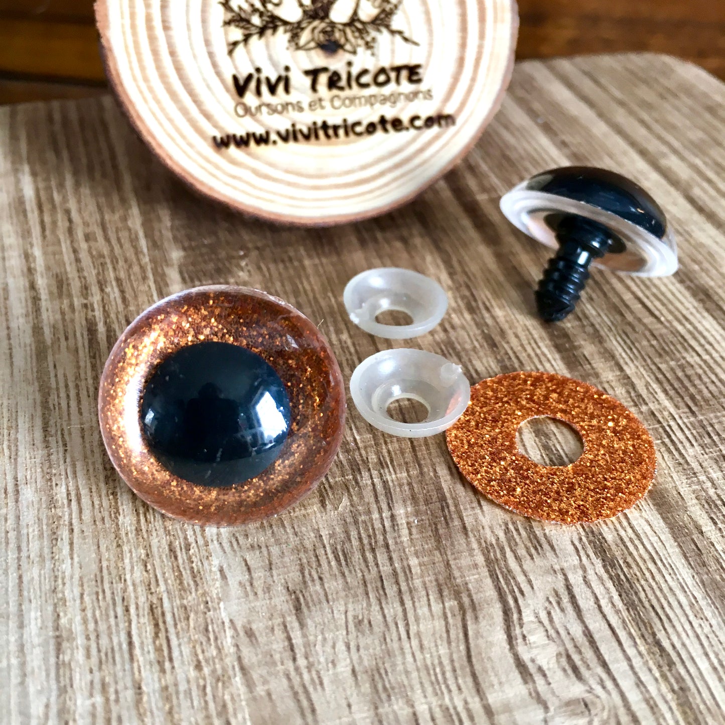 BLING-BLING EYES color 5) COPPER / 24mm