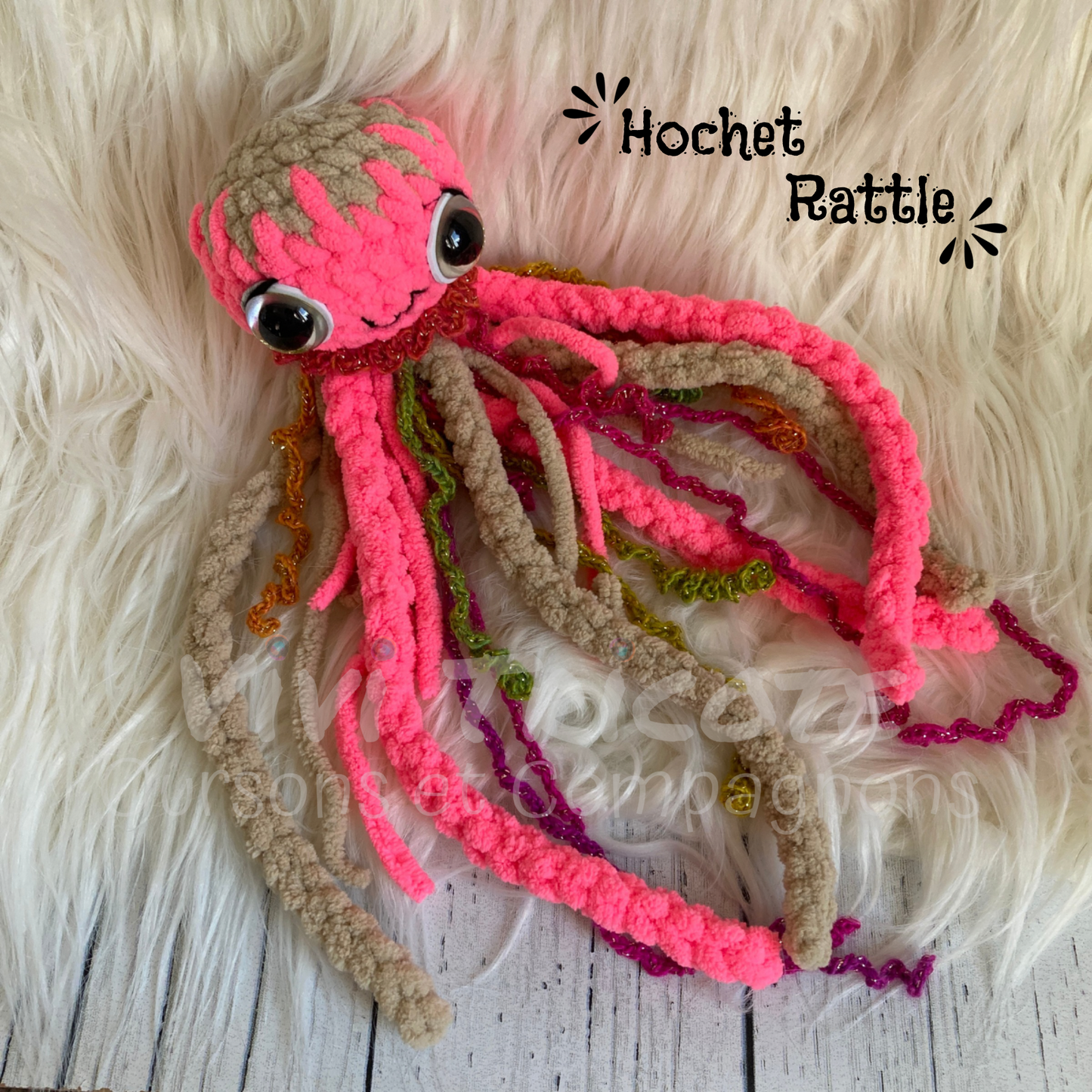 MÉDO THE MEDUSA - Amigurumi RATTLE #931