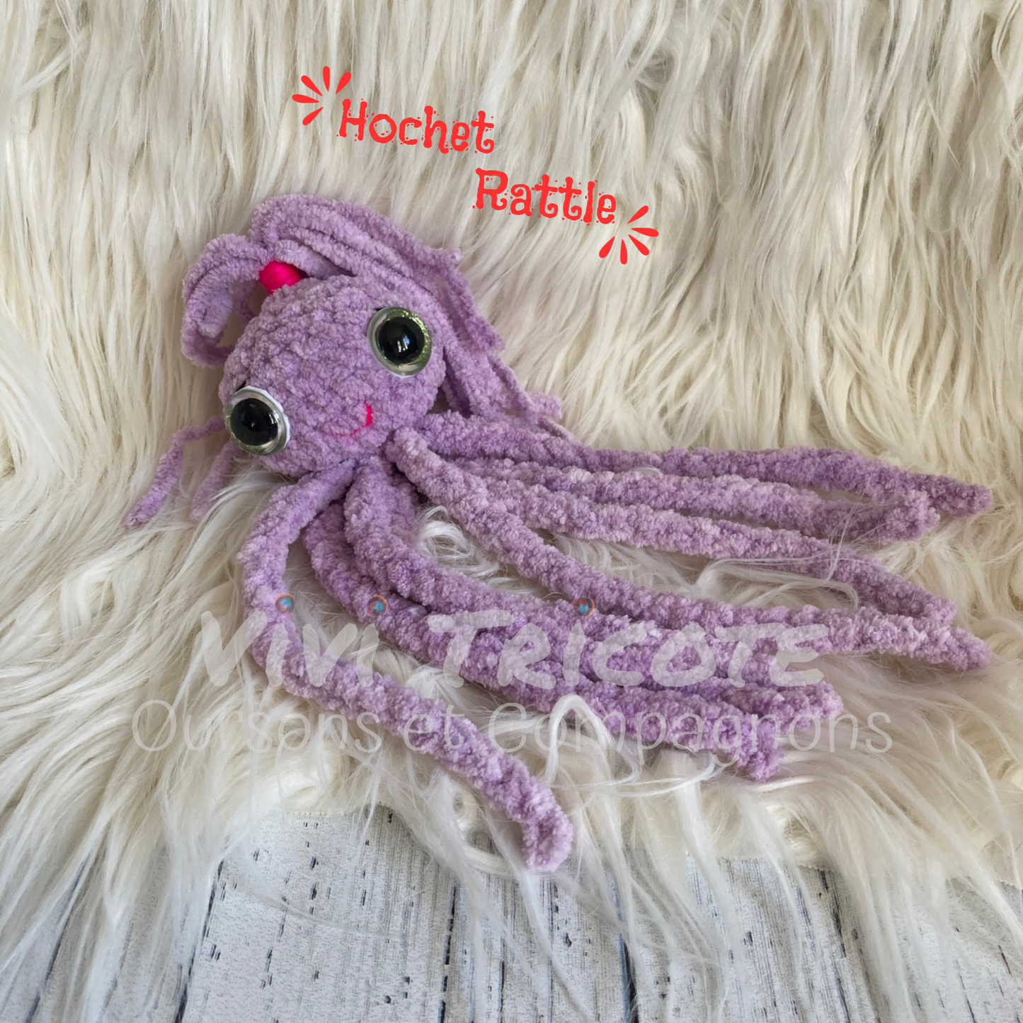 OCTO THE OCTOPUS - Amigurumi RATTLE #926