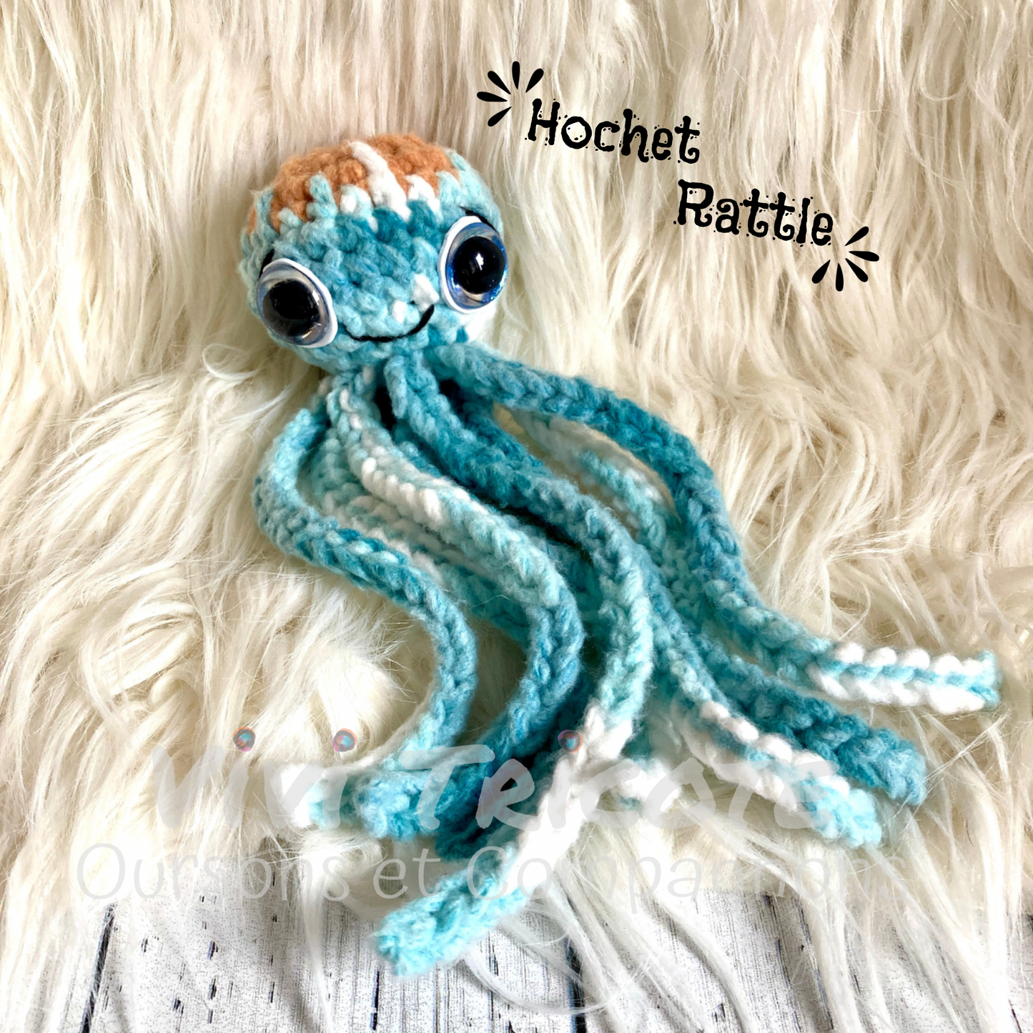 OCTO THE OCTOPUS - Amigurumi RATTLE #932