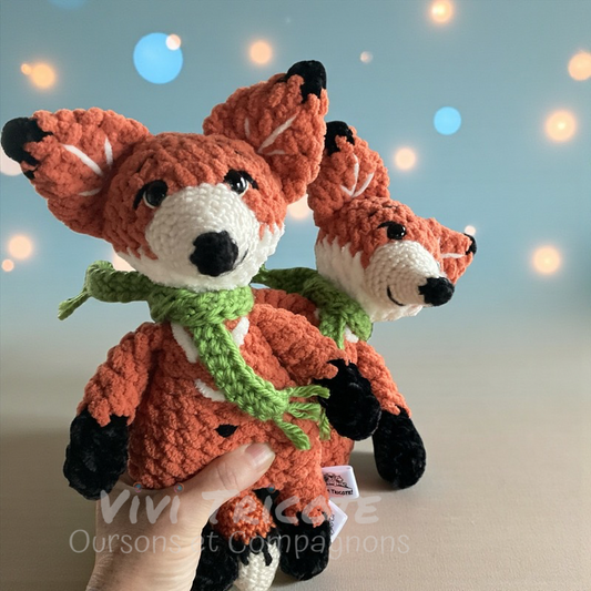 RENARDO, le petit renard roux avec yeux sécuritaires (#1134, #1135)