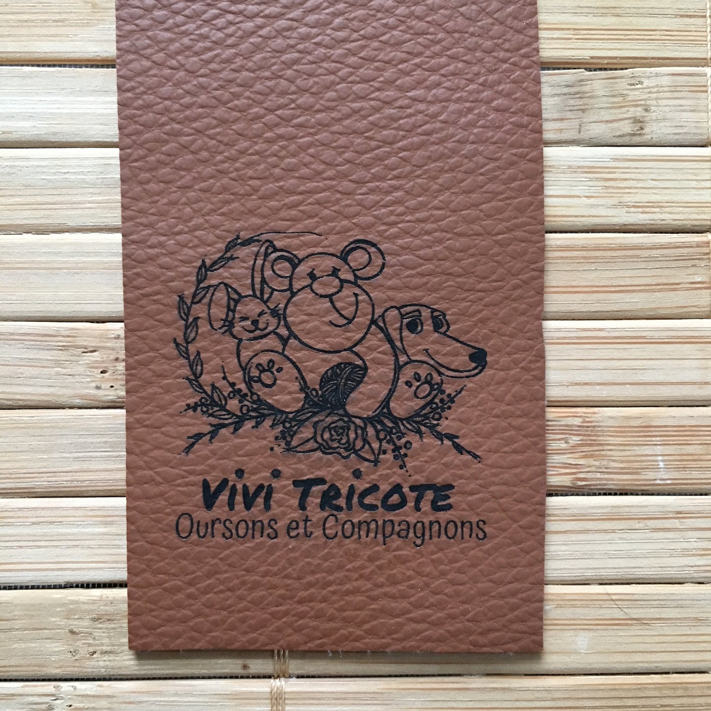 RECTANGULAR LABEL - VEGAN Leather