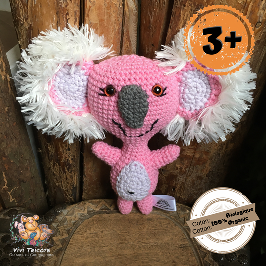 Le PETIT KOA-LALA SOURIANT, koala COTON 100% BIOLOGIQUE (651)