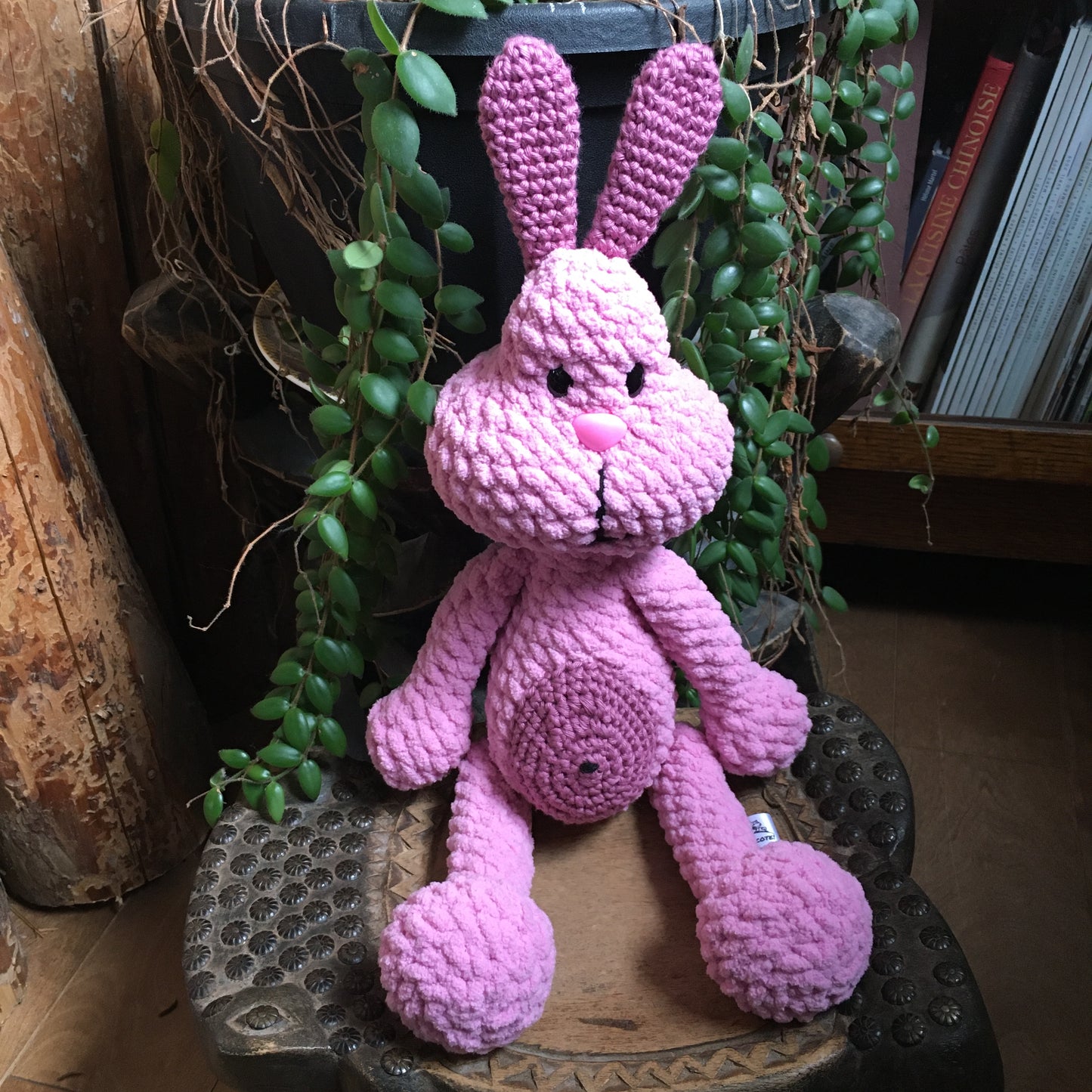 *Perlin Pinpin The Rabbit Squeeze-It - Pink