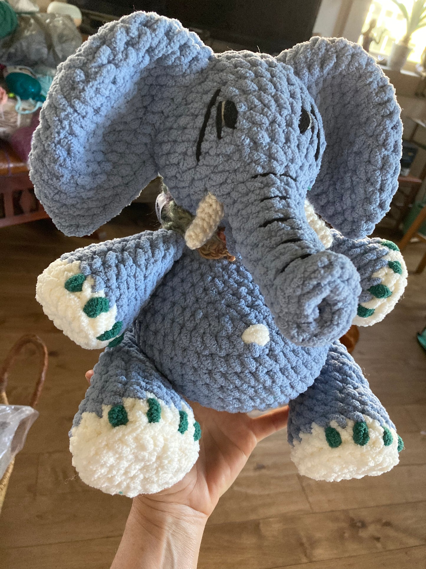 THE BIG BELLY ELEPHANT, can be personalized in born plushies